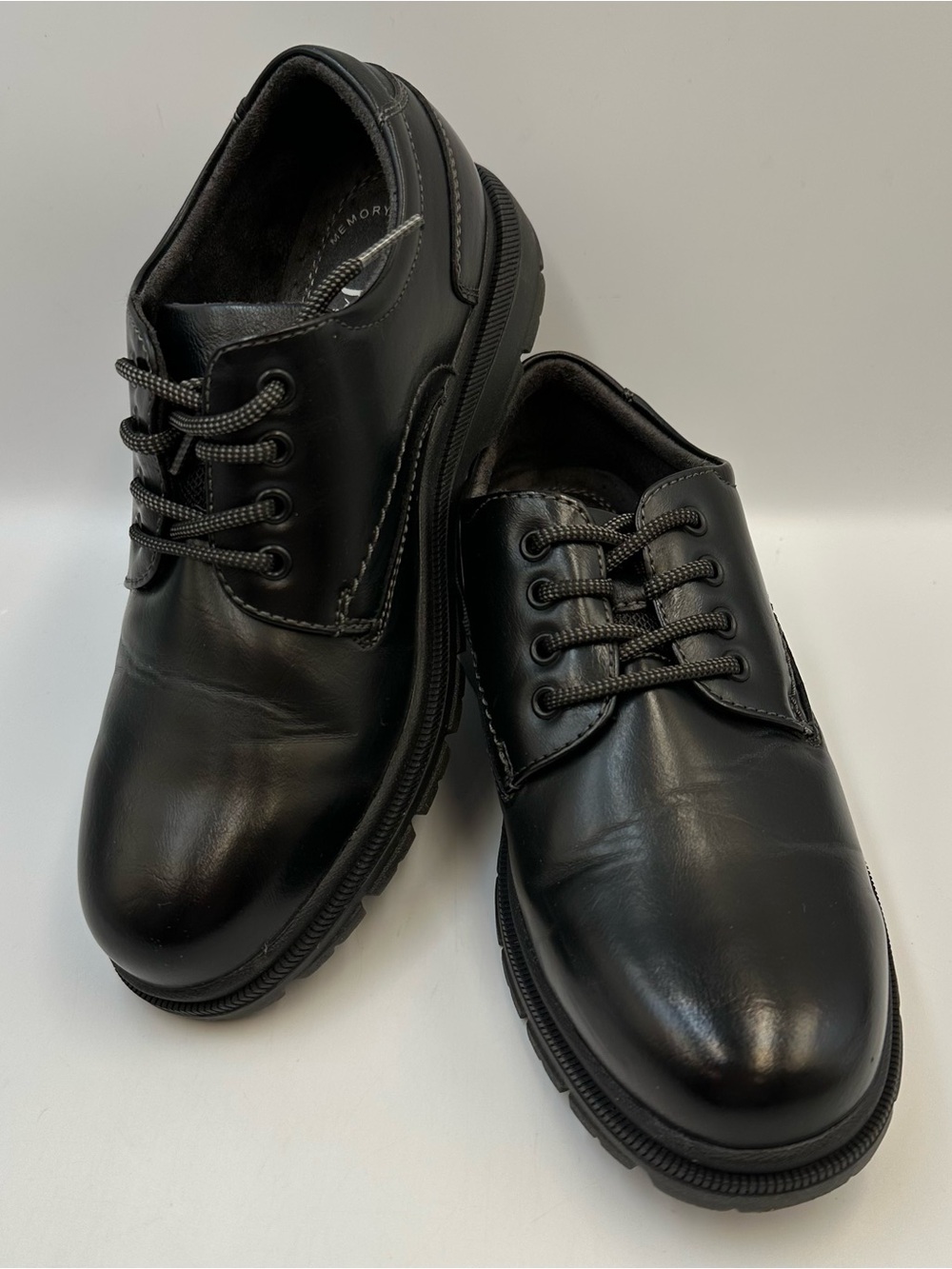 Florsheim Black Youth Dress Shoe Lookout PTOX Jr Kids Size 1.5M